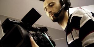 Cameraman, video capture production Licenced from 123RF